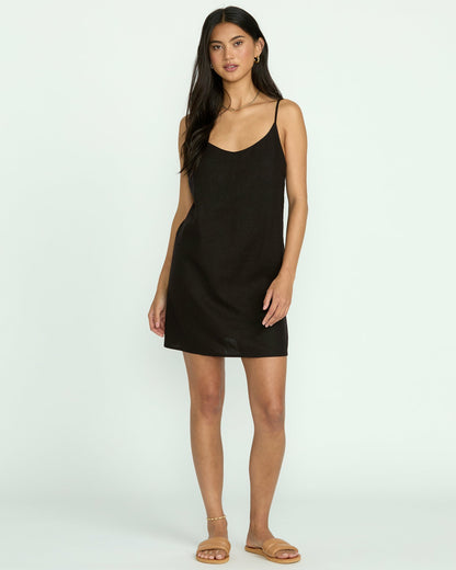 Billabong Women's Summer Love Mini Slip Dress - Black