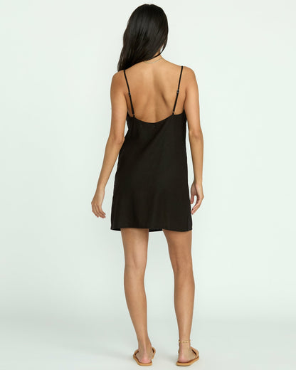 Billabong Women's Summer Love Mini Slip Dress - Black