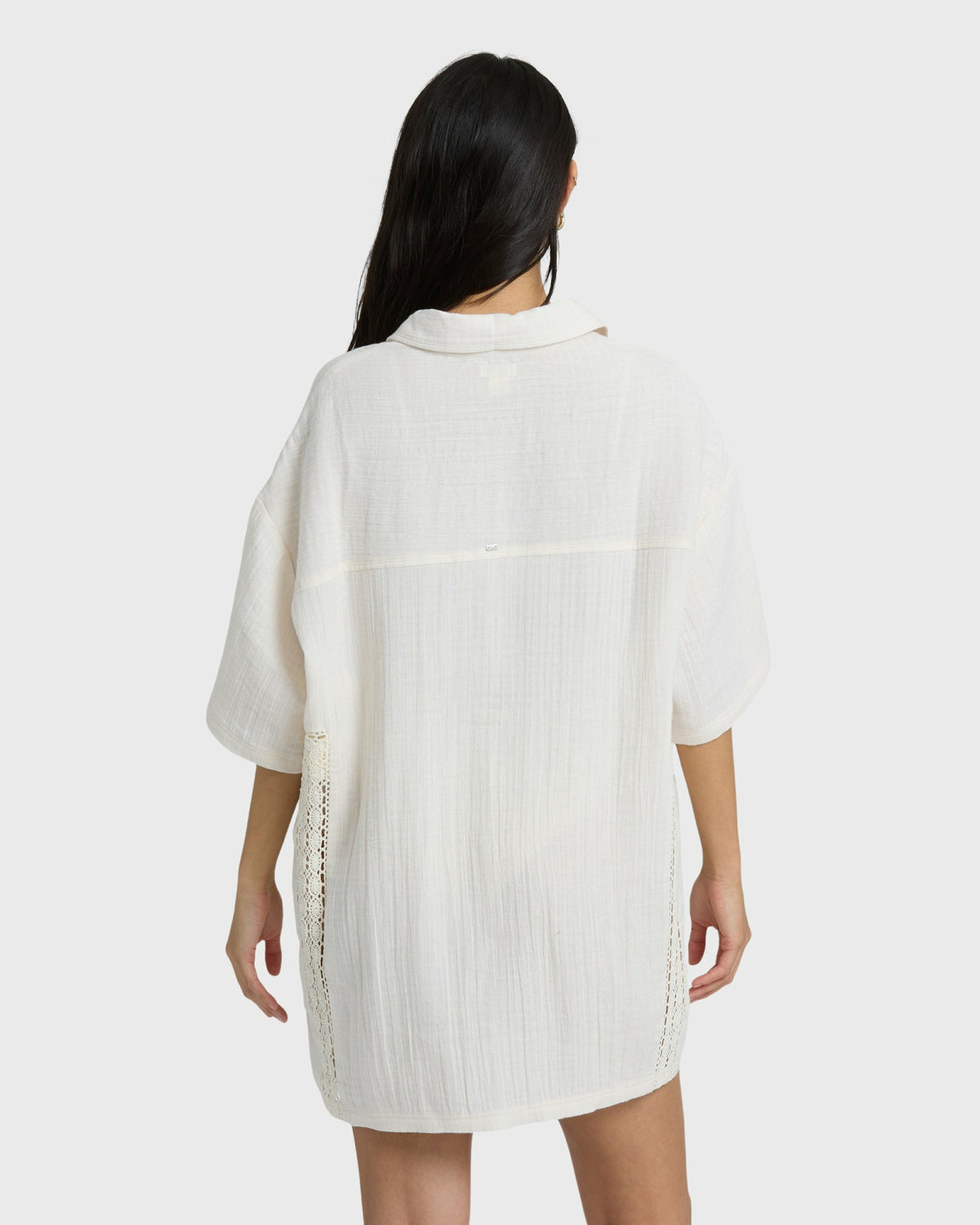 Billabong Women's Feelin Fine Shirt Dress - White Cap