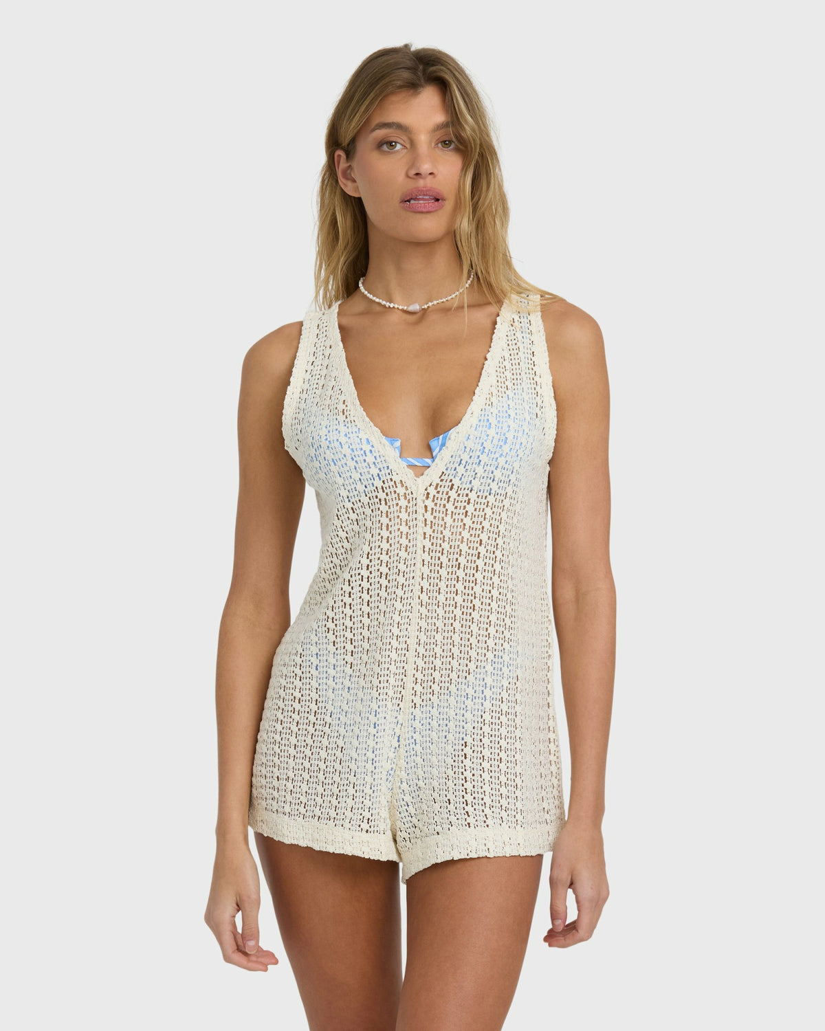 Billabong Women's Steller Time Romper - Whitecap