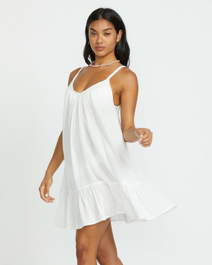 Billabong Women's Beach Vibes Beach Coverup Dress - Salt Crystal