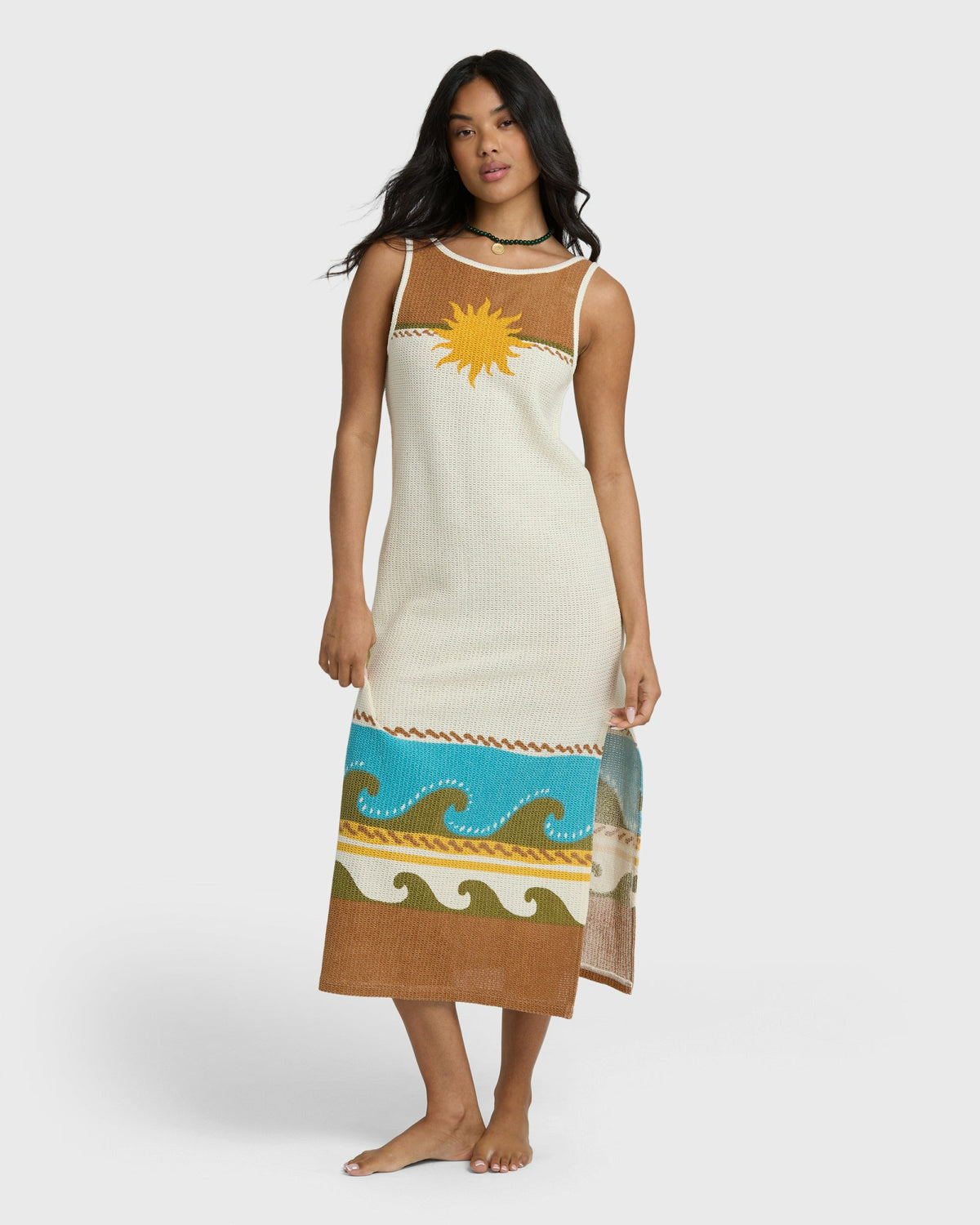 Billabong Women's Solar Babe Midi Dress - Caramel Cafe