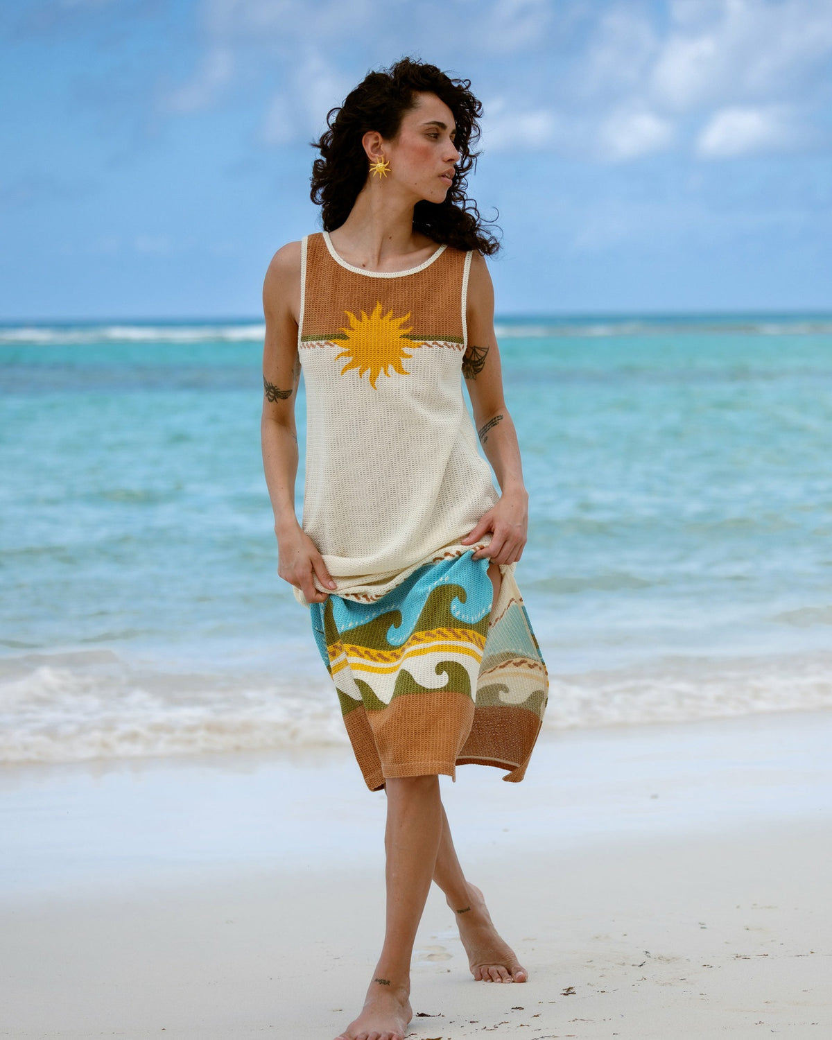 Billabong Women's Solar Babe Midi Dress - Caramel Cafe
