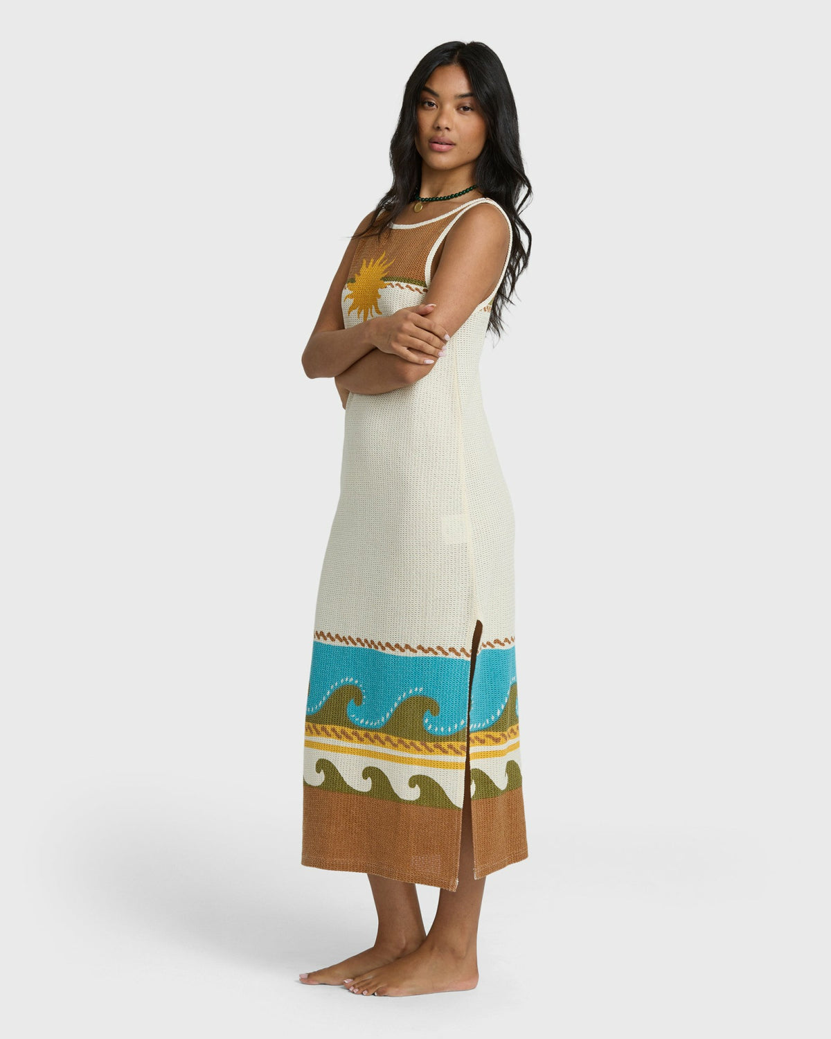 Billabong Women's Solar Babe Midi Dress - Caramel Cafe