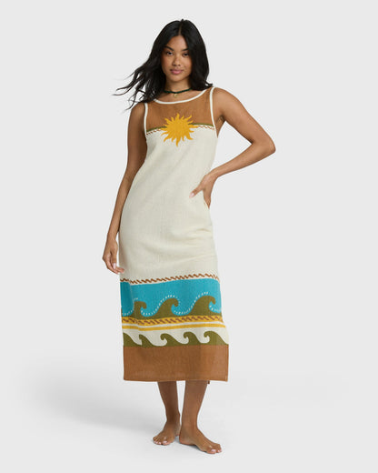 Billabong Women's Solar Babe Midi Dress - Caramel Cafe
