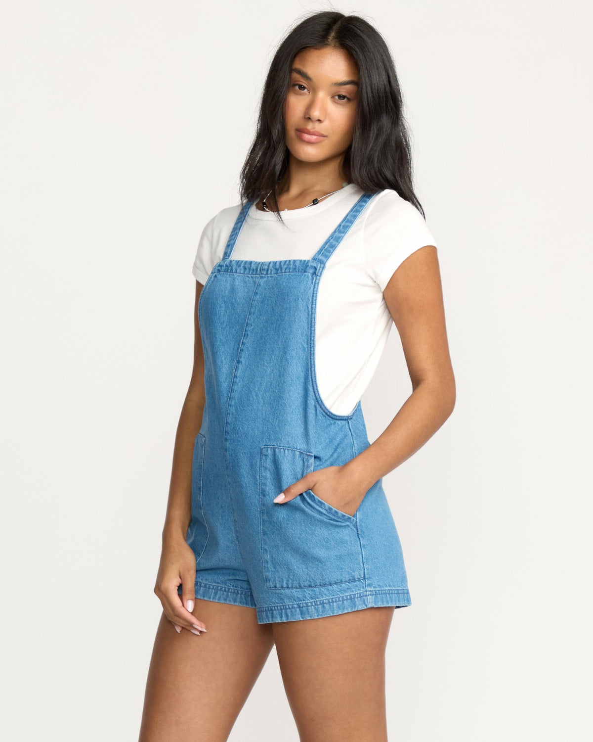 Billabong Women's Beach Crush Denim Overalls - Salt Washed