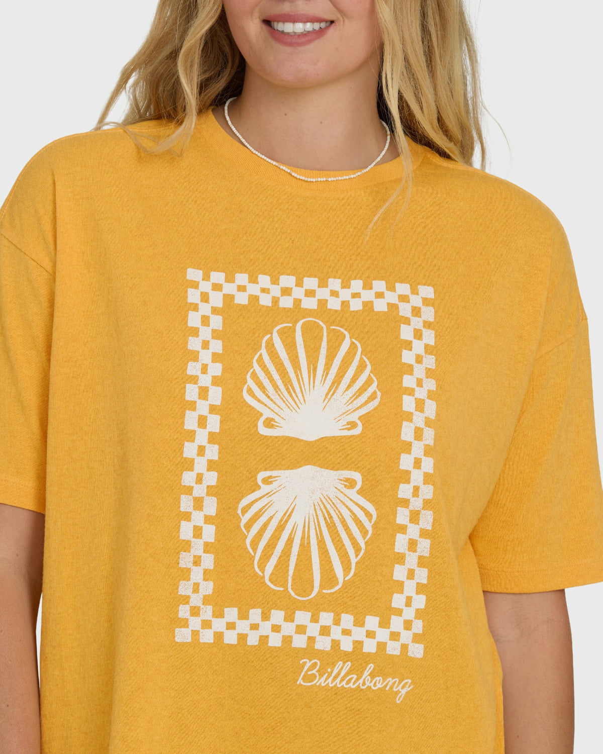 Billabong Women's Balance of Waves Short Sleeve Knit T-Shirt - Sun Kissed