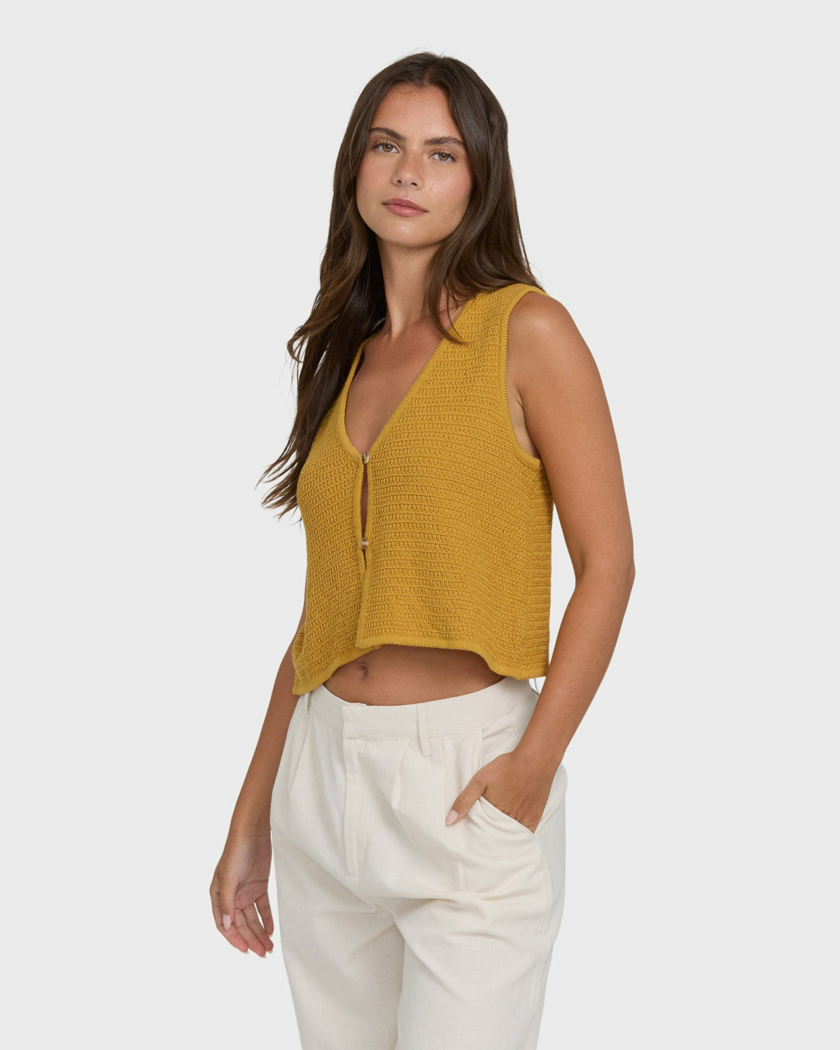 Billabong Women's Need Now Sweater Tank Top - Wild Honey