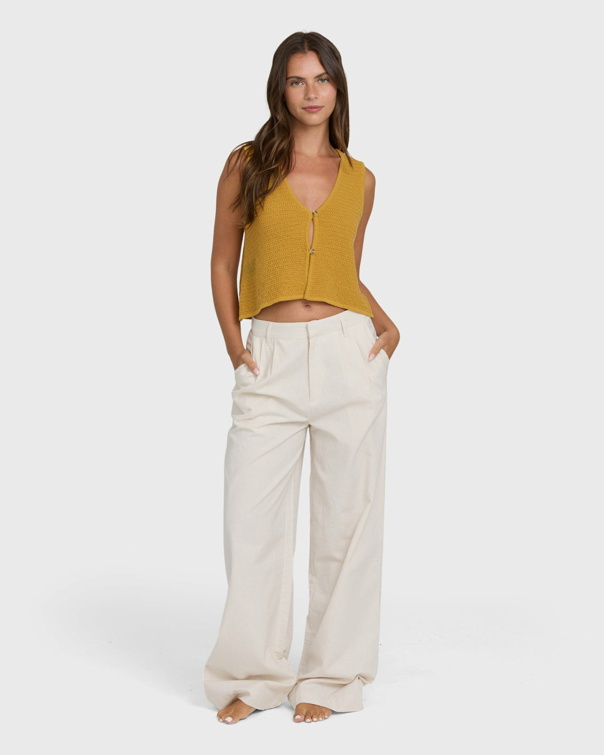 Billabong Women's Need Now Sweater Tank Top - Wild Honey
