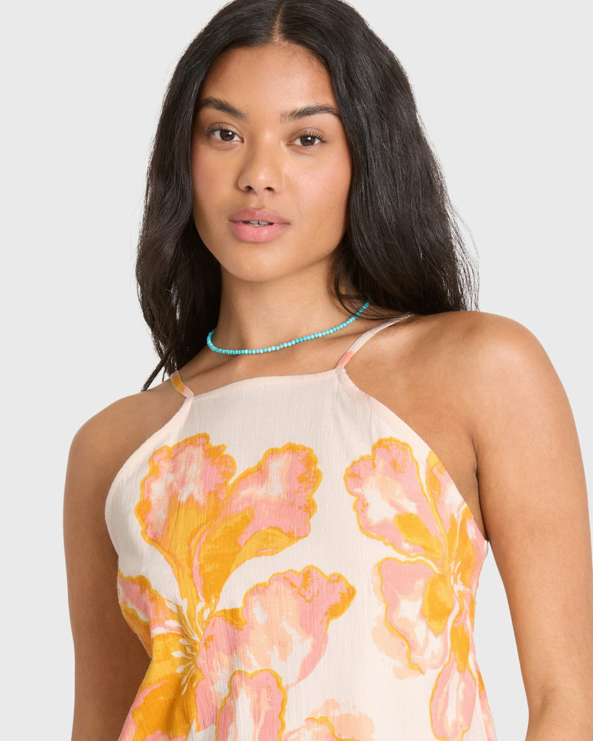 Billabong Women's Floral Trippin Tank Top - Salt Crystal