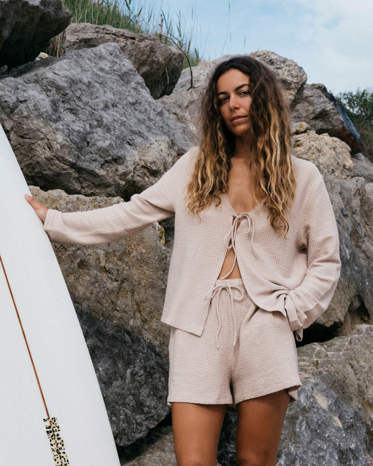 Billabong Women's Maya Long Sleeve Top - Oatmeal