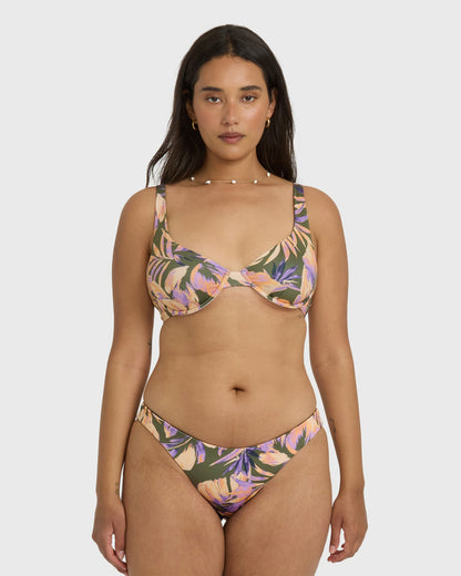 Billabong Women's Drifting Coast Reversible Tropic Bikini Bottom - Luv Army
