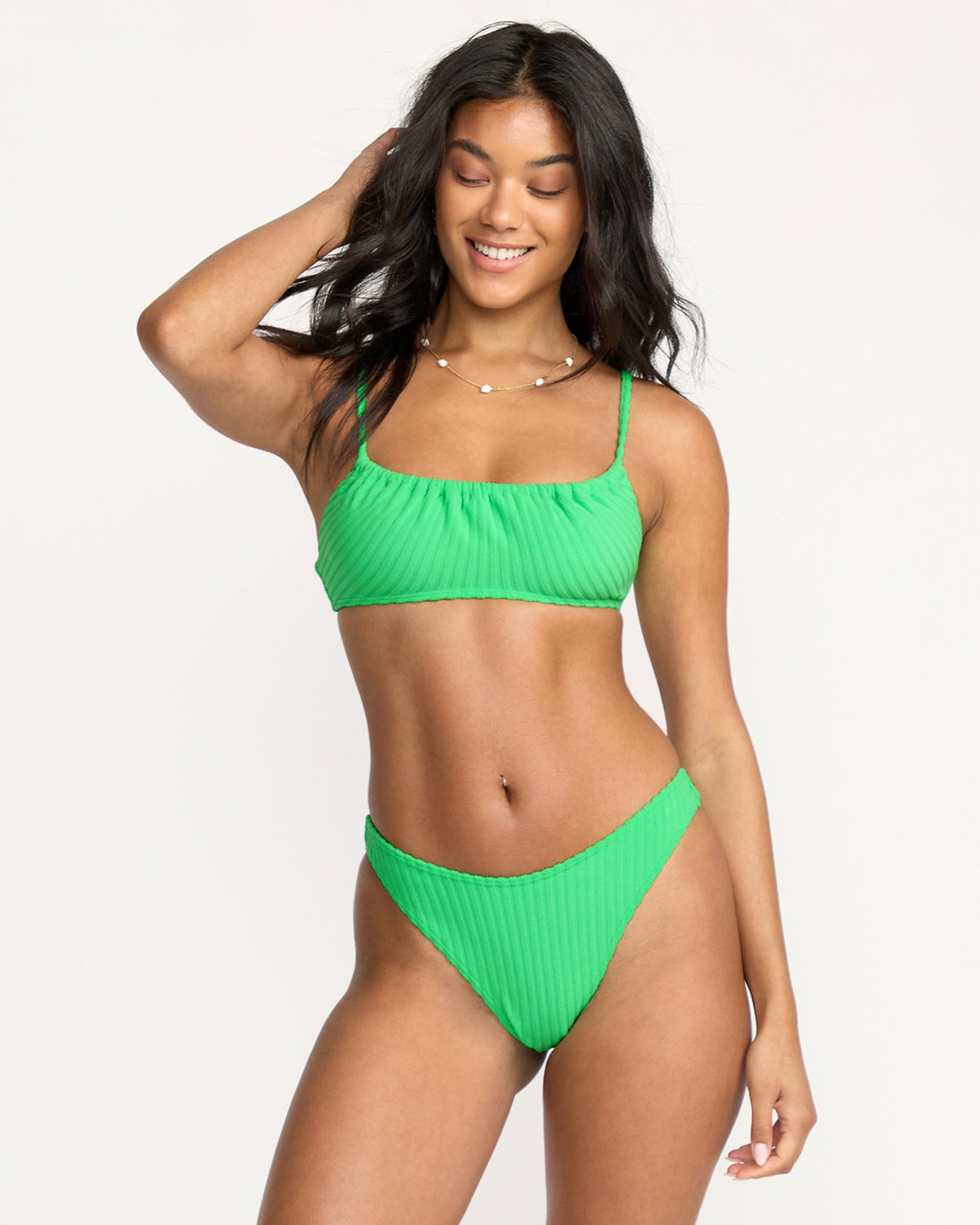 Billabong Women's Josie In The Loop Skimpy Hike Bikini Bottom - Jungle Green