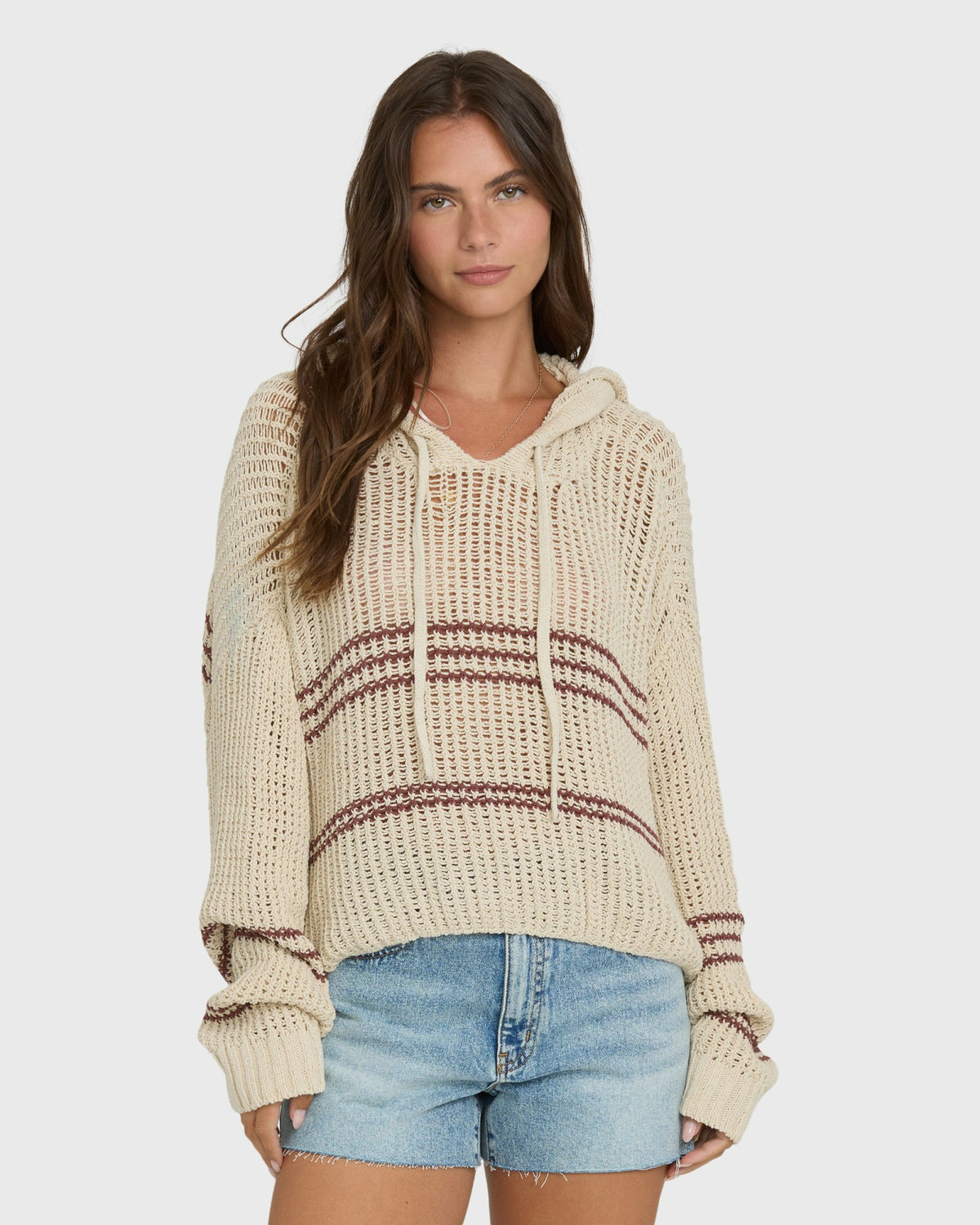 Billabong Women's Dawn Pullover Hoodie - White Cap