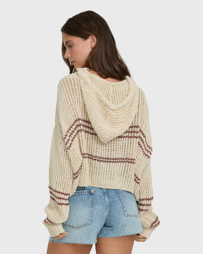 Billabong Women's Dawn Pullover Hoodie - White Cap
