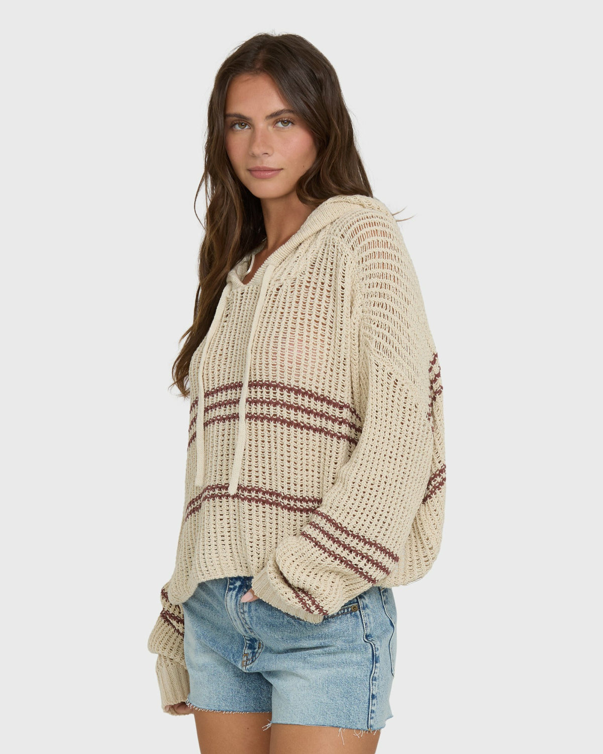 Billabong Women's Dawn Pullover Hoodie - White Cap
