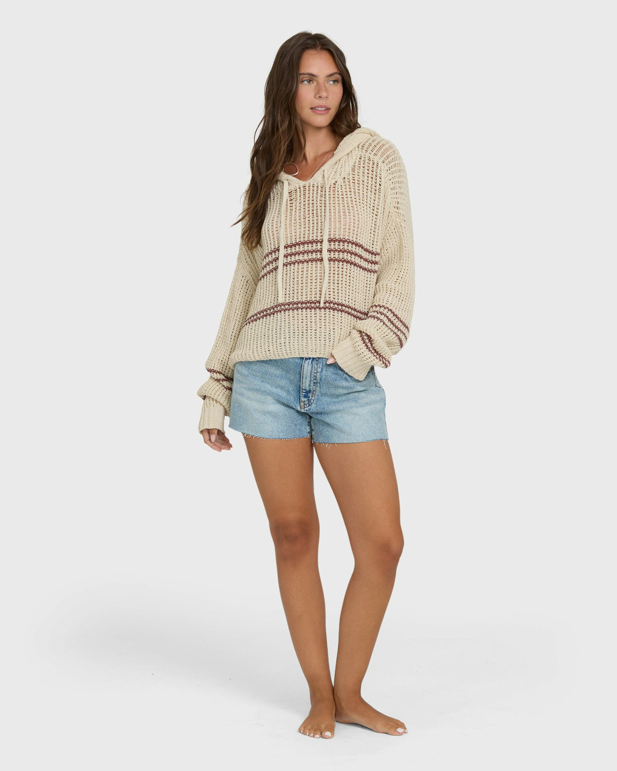 Billabong Women's Dawn Pullover Hoodie - White Cap