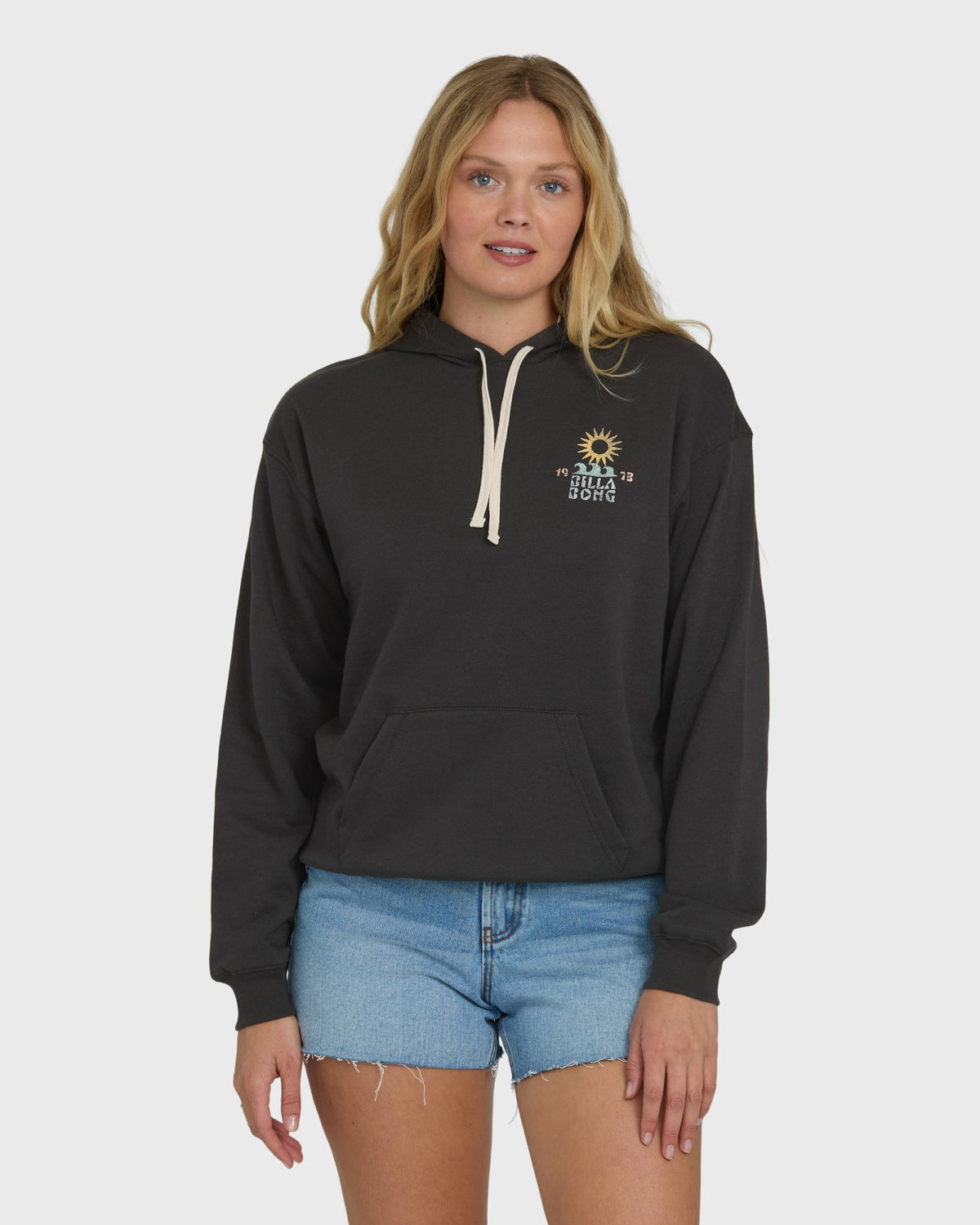 Billabong Women's Before Times Pullover Hoodie - Off Black