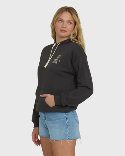 Billabong Women's Before Times Pullover Hoodie - Off Black