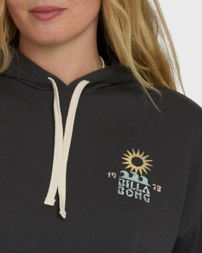 Billabong Women's Before Times Pullover Hoodie - Off Black