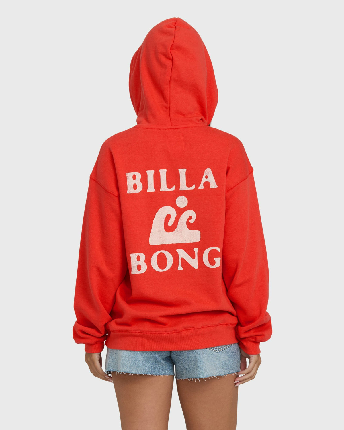 Billabong Women's Surfing In Town Pullover Hoodie - Fiesta Red