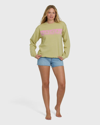 Billabong Women's Giving Shade Crewneck Sweatshirt - Cactus