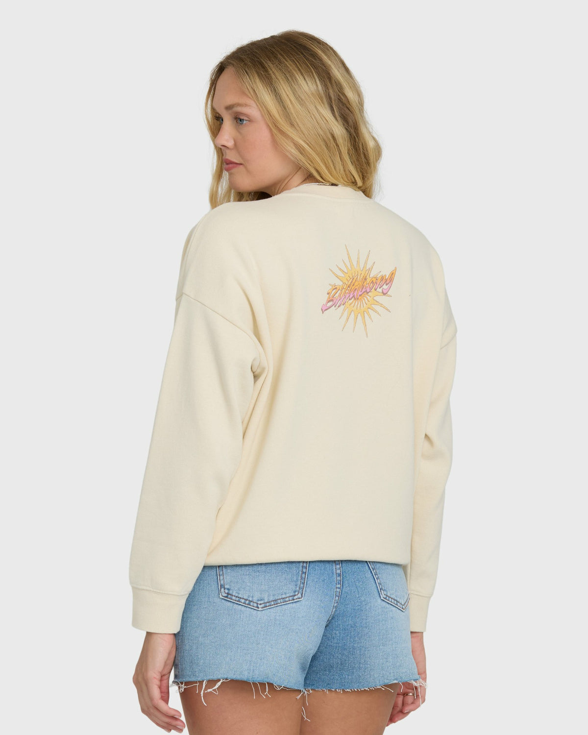 Billabong Women's Echo Crewneck Sweatshirt - White Cap