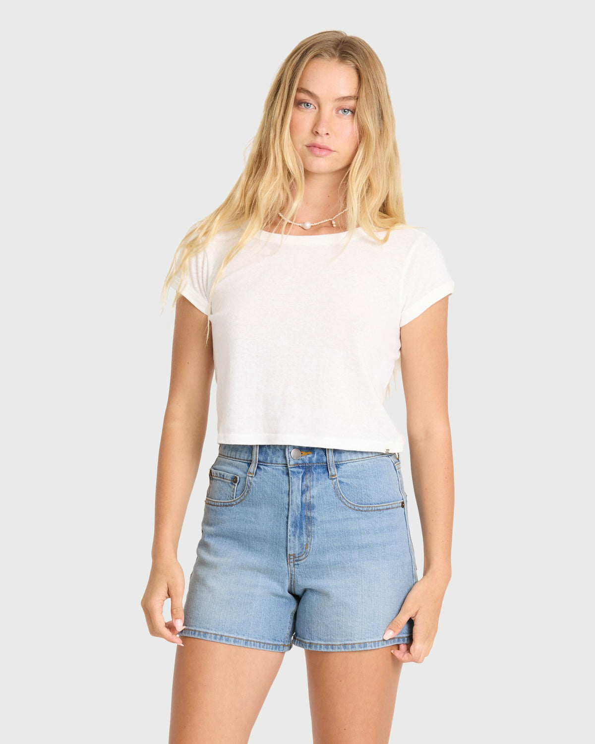 Billabong Women's Shifter Denim Shorts - Light Wash