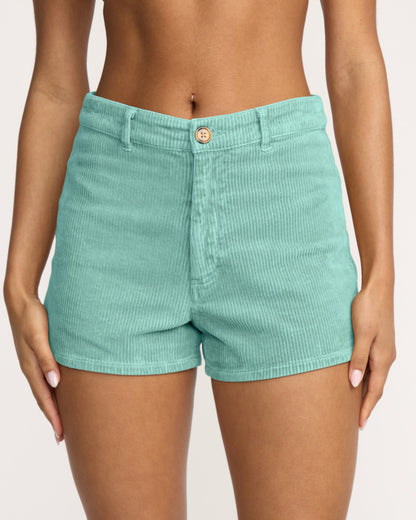Billabong Women's Free Fall Corduroy Shorts - Misty Blue