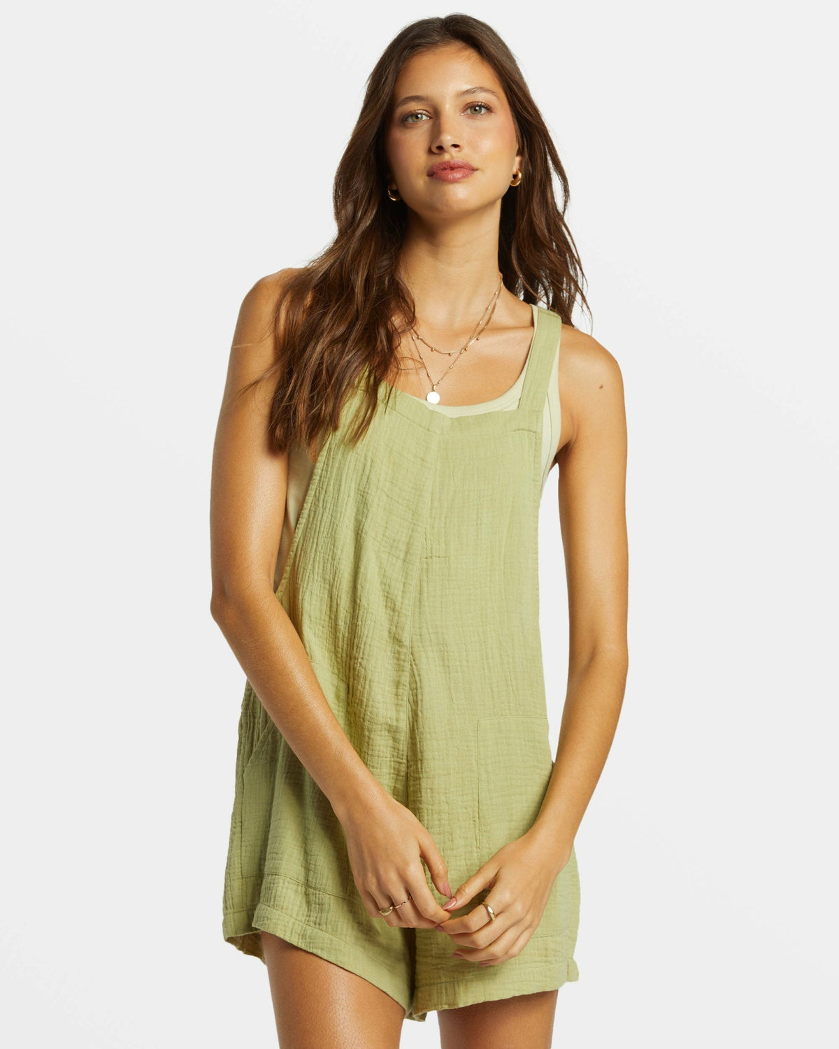 Billabong Women's Beach Crush Romper - Avocado