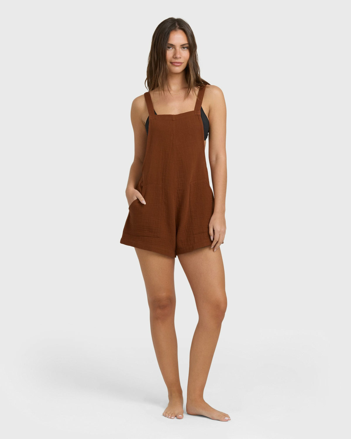Billabong Women's Beach Crush Romper - Cowhide
