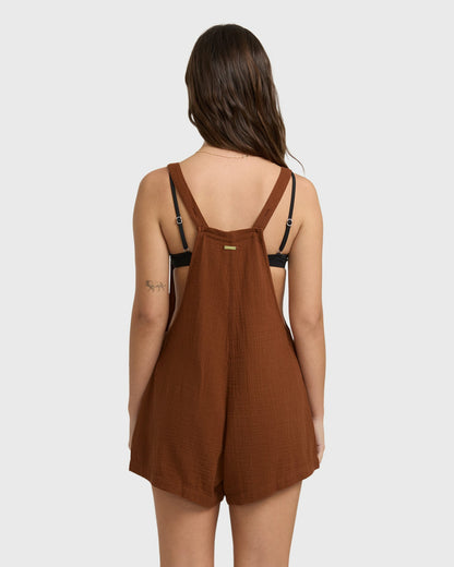Billabong Women's Beach Crush Romper - Cowhide