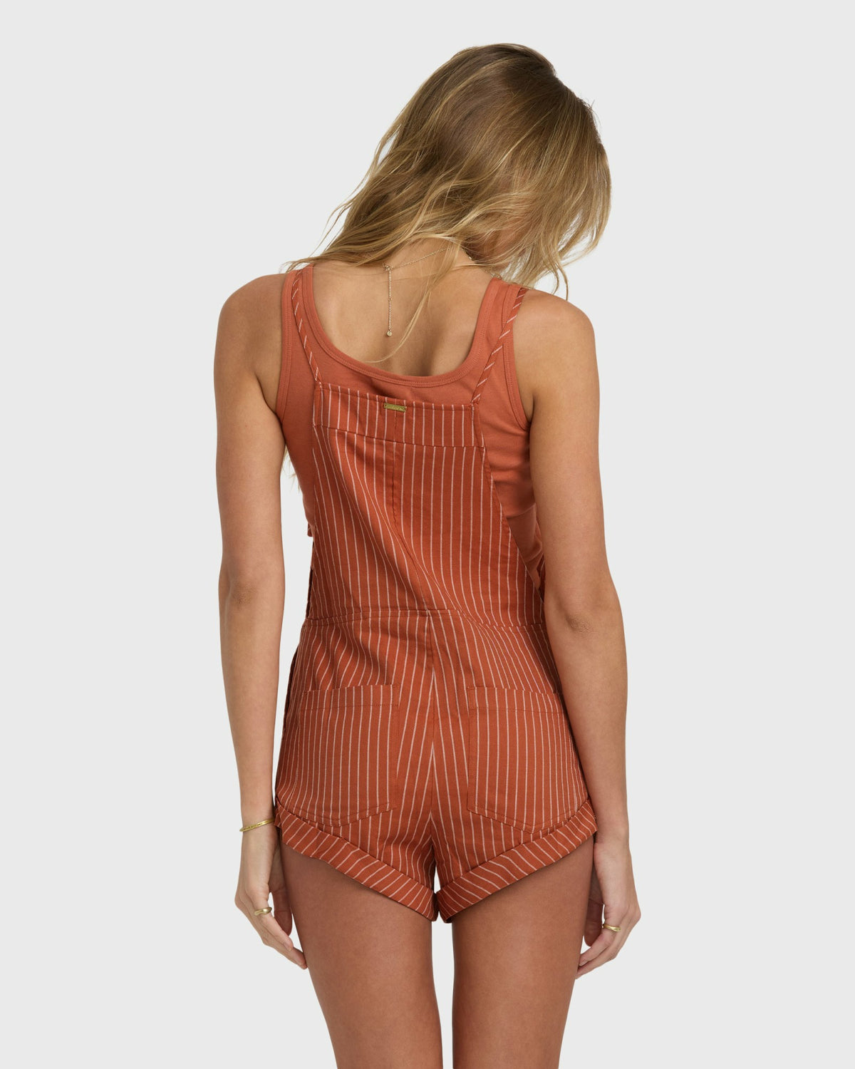 Billabong Women's Wild Pursuit Yarn-Dyed Overalls - Stripe