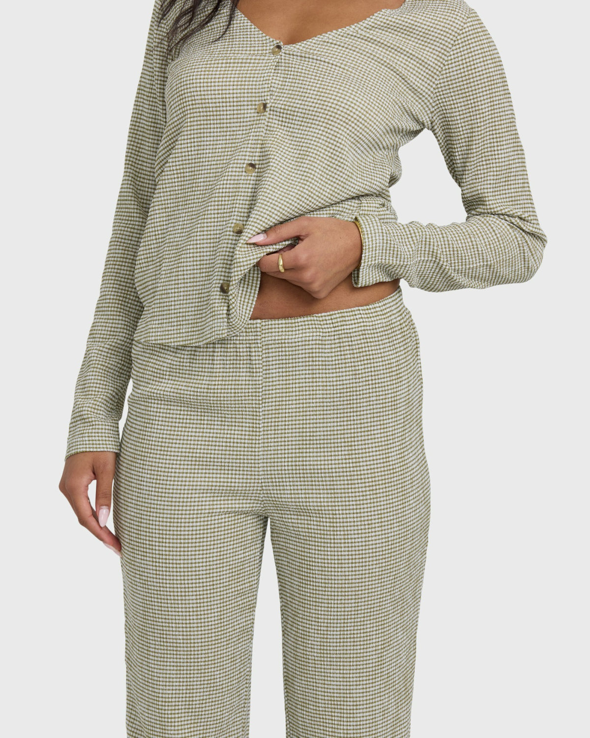 Billabong Women's Hot Check Knitpants - Martini Olive