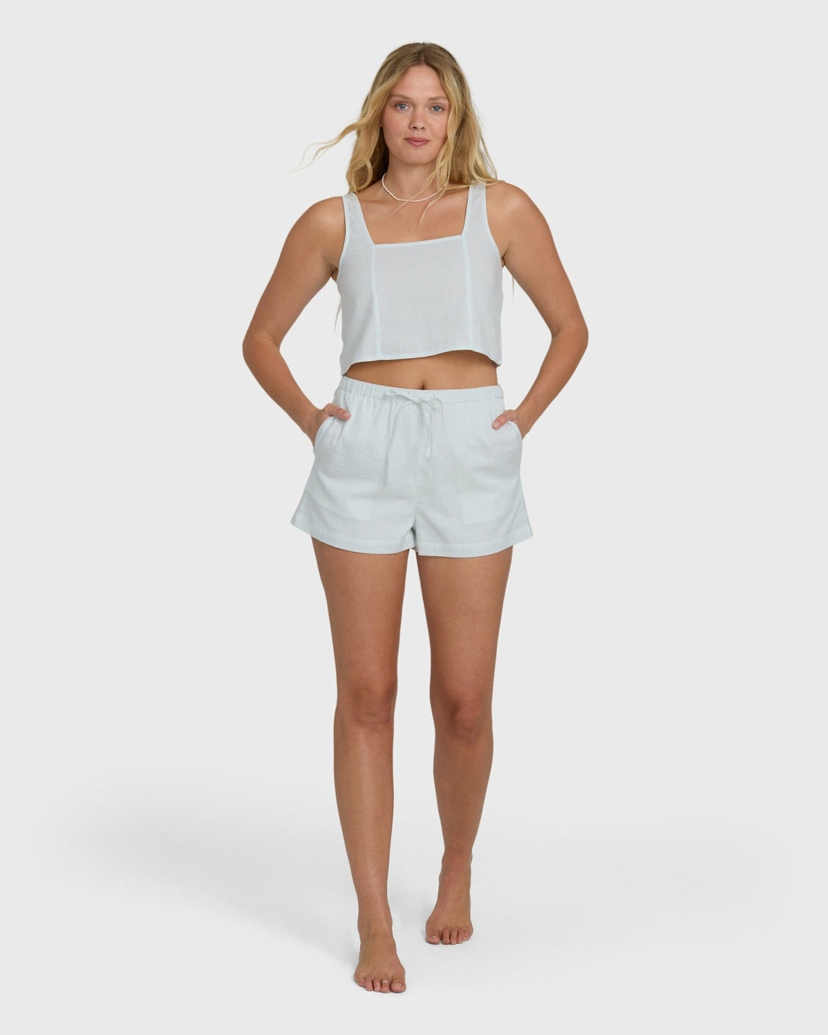 Billabong Women's Open Skies Woven Tank Top - Clearwater