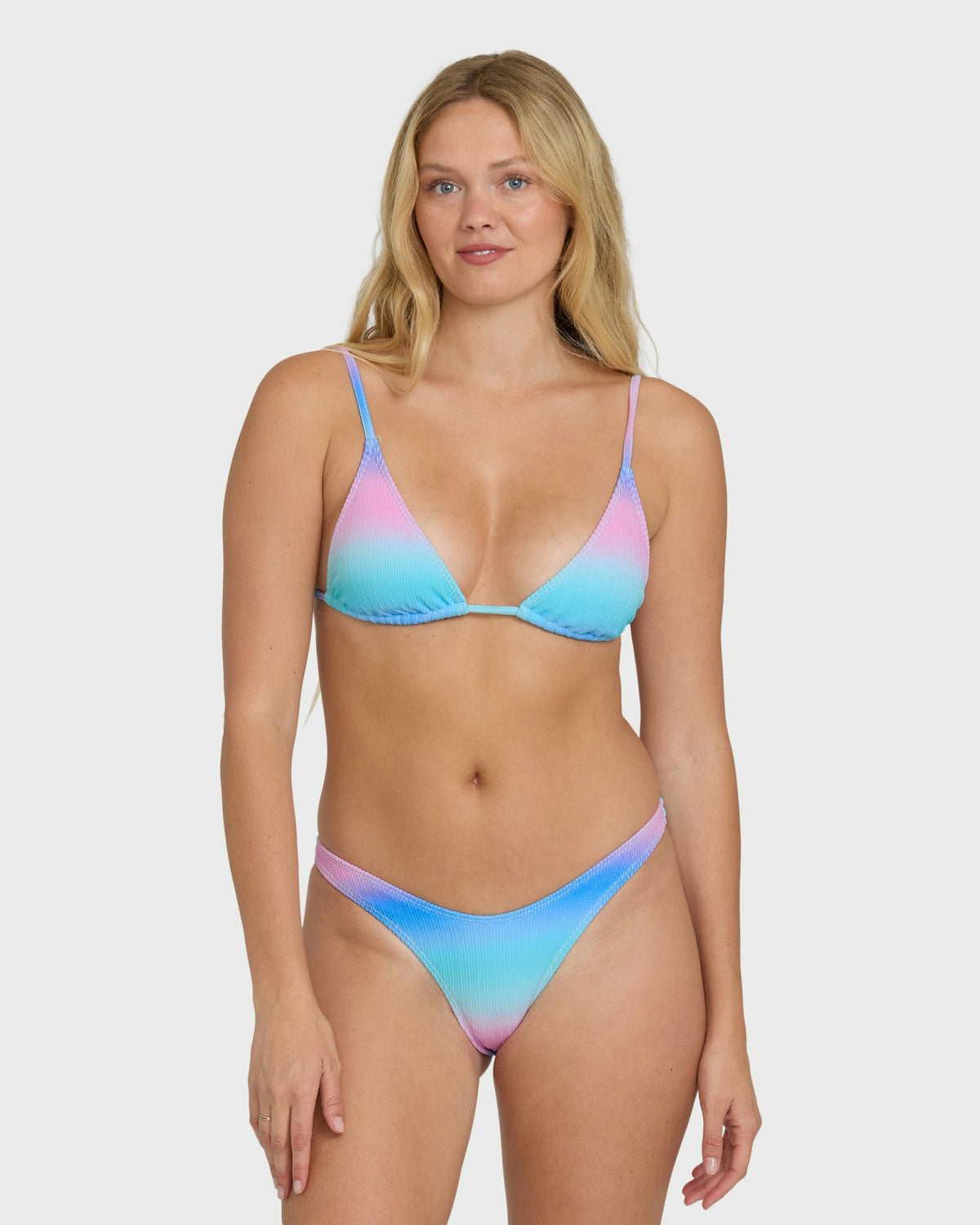 Billabong Women's Sun Fade Slide Tall Triangle Bikini Top - Ocean Spray
