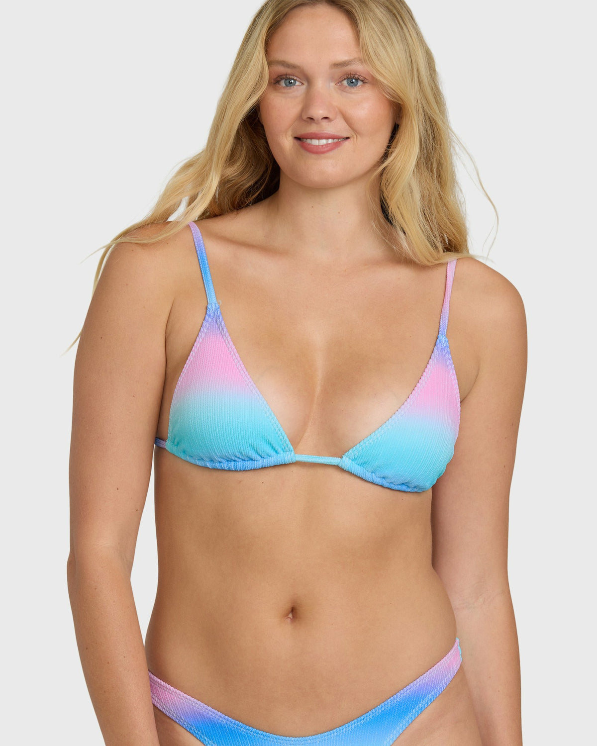 Billabong Women's Sun Fade Slide Tall Triangle Bikini Top - Ocean Spray