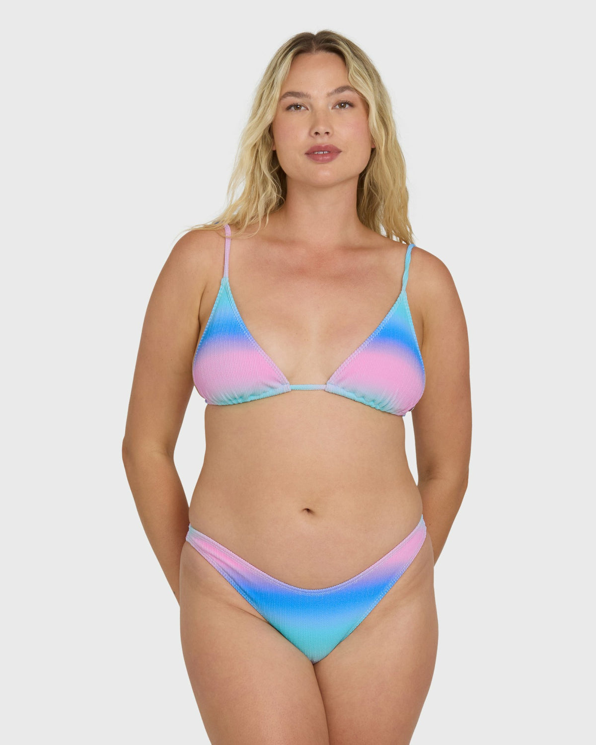 Billabong Women's Sun Fade Slide Tall Triangle Bikini Top - Ocean Spray