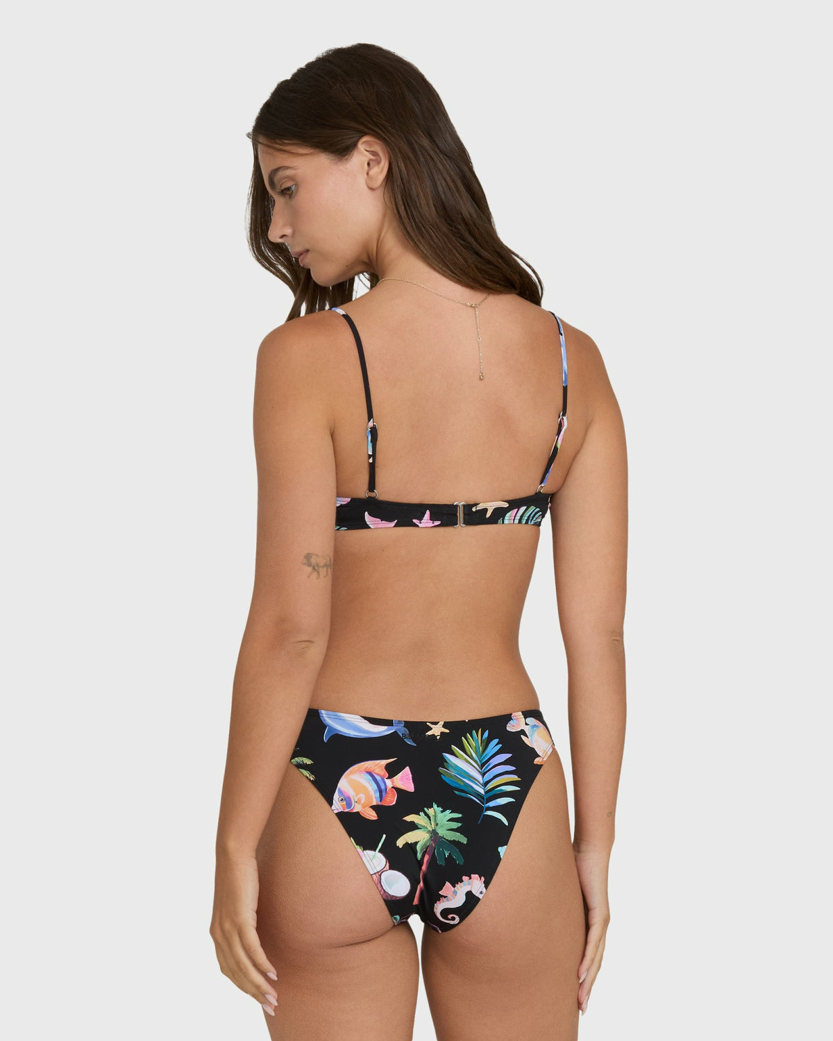 Billabong Women's Party Wave Hike Bikini Bottoms - Black Pebble