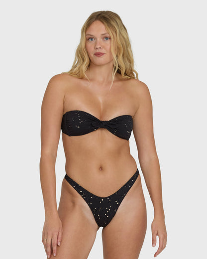 Billabong Women's Eye On You Dippi Bikini Bottoms - Black Pebble