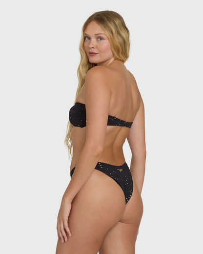 Billabong Women's Eye On You Dippi Bikini Bottoms - Black Pebble