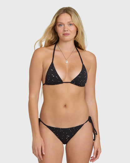 Billabong Women's Eye On You Tie-Side Maui Bikini Bottoms - Black Pebble
