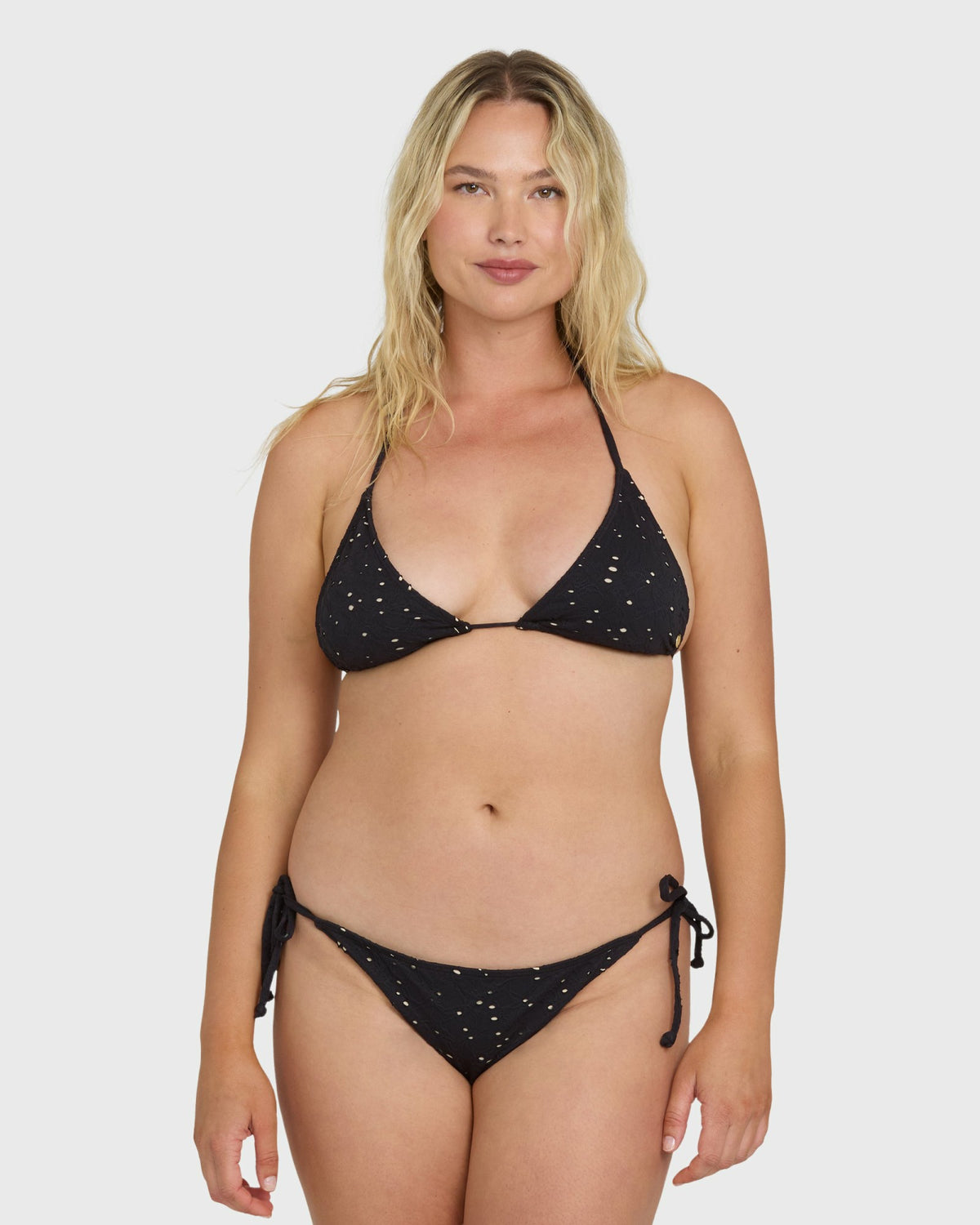 Billabong Women's Eye On You Tie-Side Maui Bikini Bottoms - Black Pebble