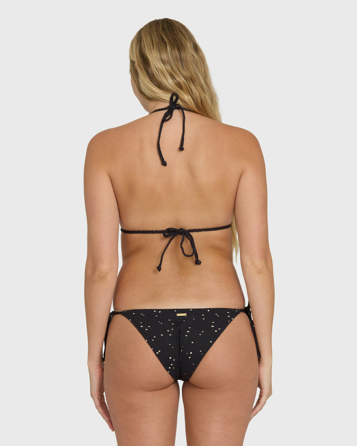 Billabong Women's Eye On You Remi Triangle Bikini Top - Black Pebble