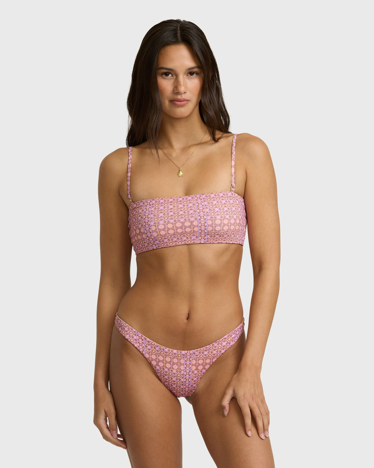 Billabong Women's Dreamy Daze Reversible Tiny Bikini Bottoms - Sweet Lilac