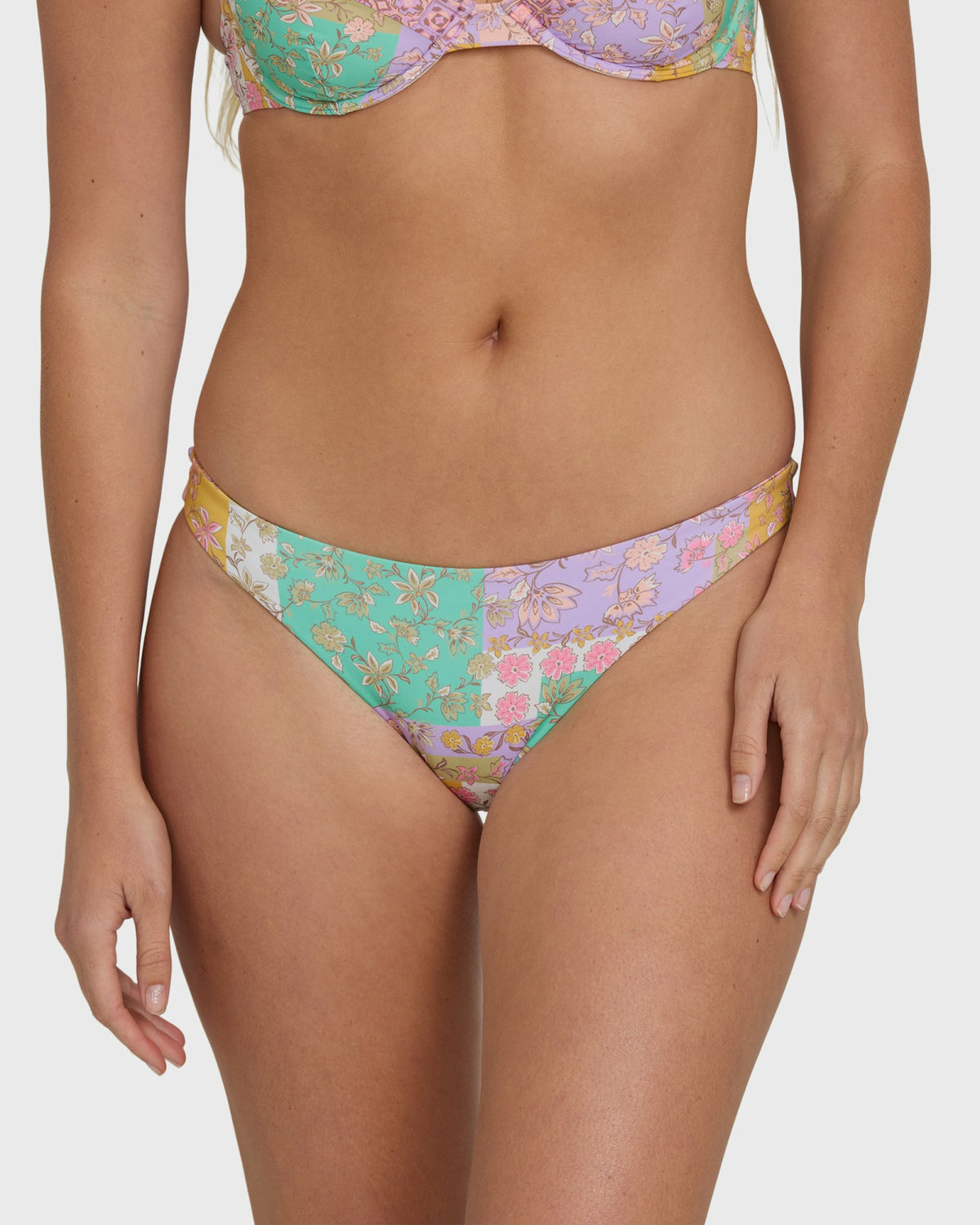 Billabong Women's Dreamy Daze Tropic Reversible Bikini Bottoms - Sweet Lilac