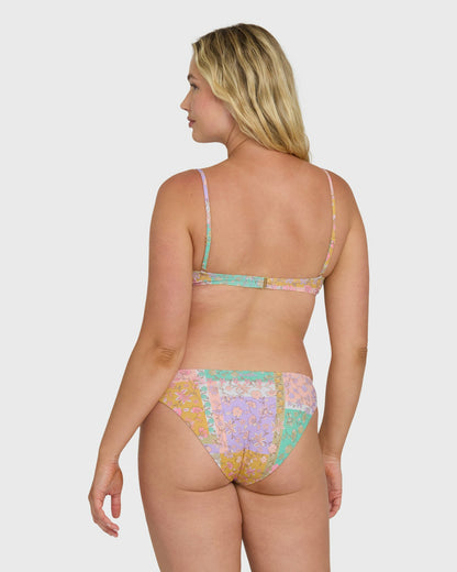 Billabong Women's Dreamy Daze Tropic Reversible Bikini Bottoms - Sweet Lilac