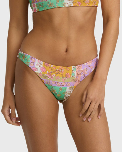 Billabong Women's Dreamy Daze Tropic Reversible Bikini Bottoms - Sweet Lilac