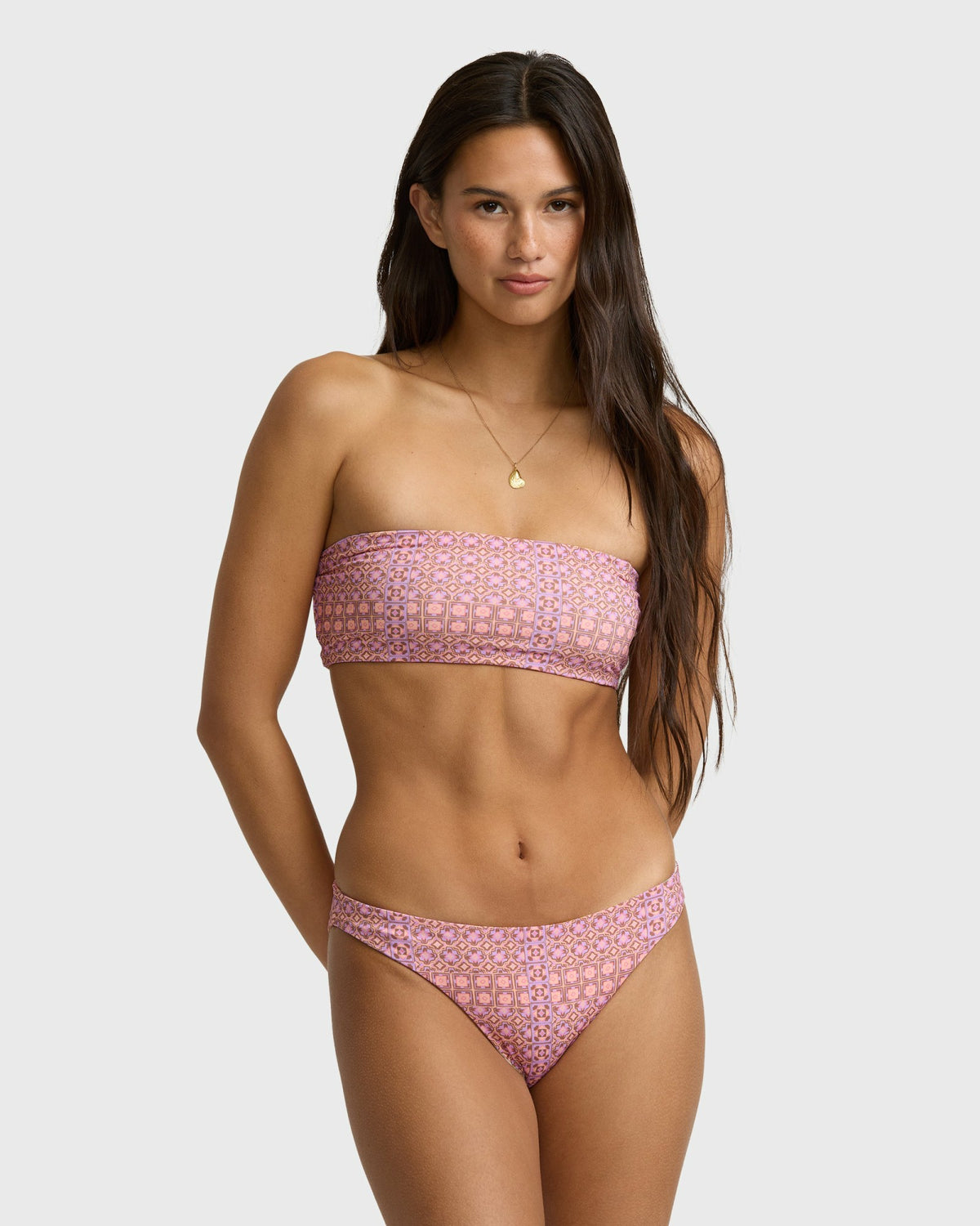 Billabong Women's Dreamy Daze Tropic Reversible Bikini Bottoms - Sweet Lilac