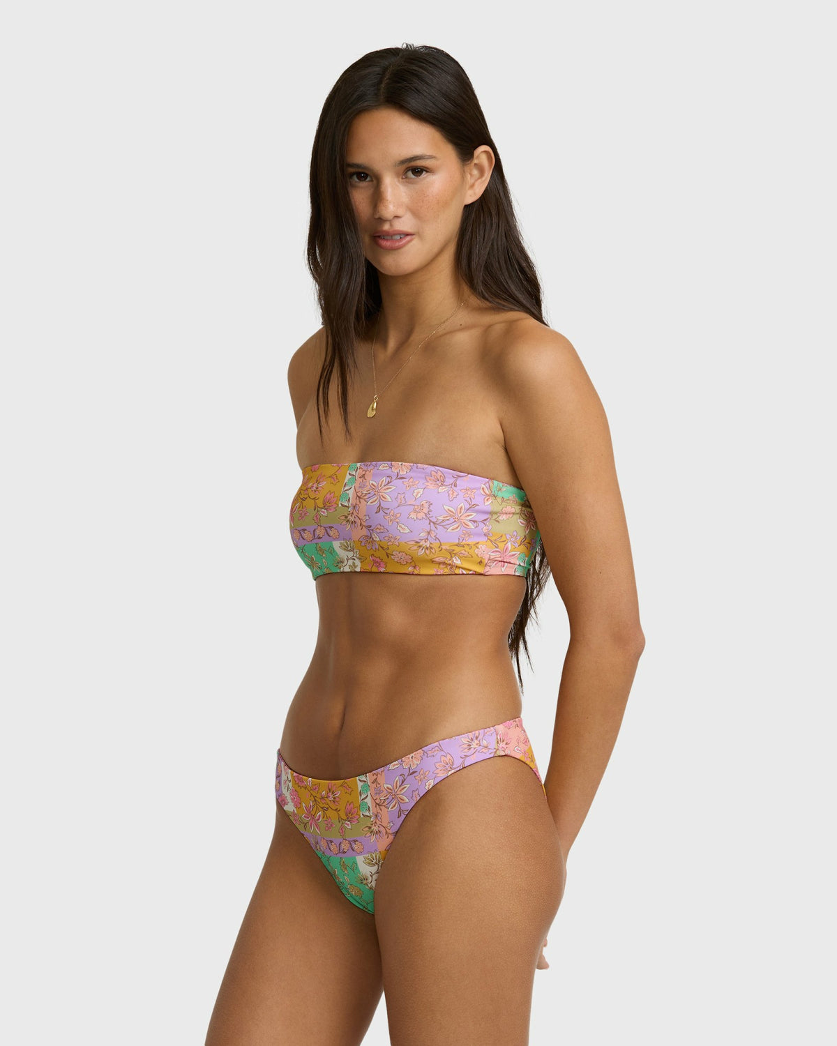 Billabong Women's Dreamy Daze Tropic Reversible Bikini Bottoms - Sweet Lilac